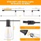 GLUROO 60FT LED Outdoor Patio Lights Waterproof with 30+2 Vintage Bulbs